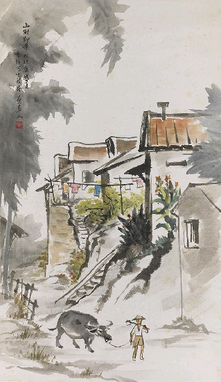 藏品:山村即景的(1)張圖片