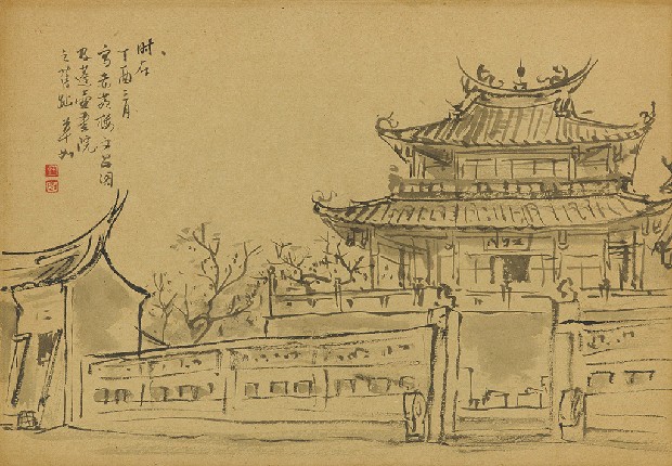 赤崁樓的焦點圖