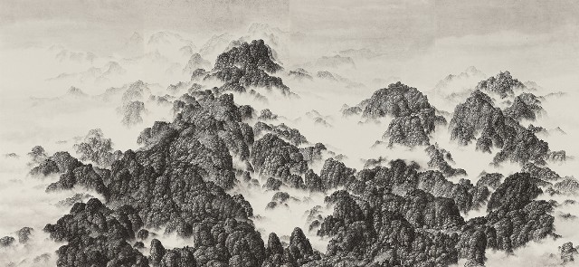 藏品:群山四聯屏的(1)張圖片