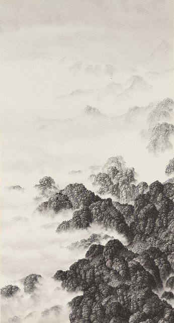 藏品:群山四聯屏的(2)張圖片