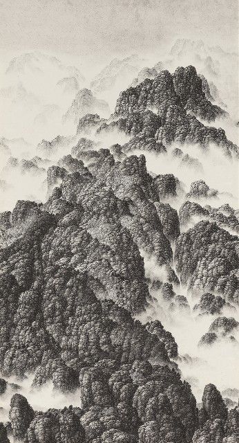 藏品:群山四聯屏的(3)張圖片