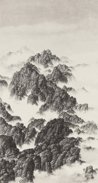 藏品:群山四聯屏的(5)張圖片