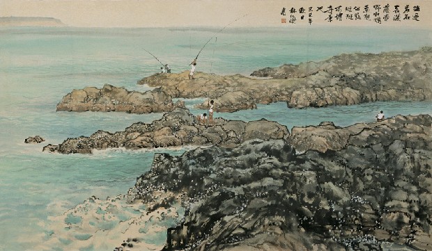 藏品:海濱釣魚的(1)張圖片