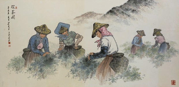 藏品:採茶圖的(1)張圖片