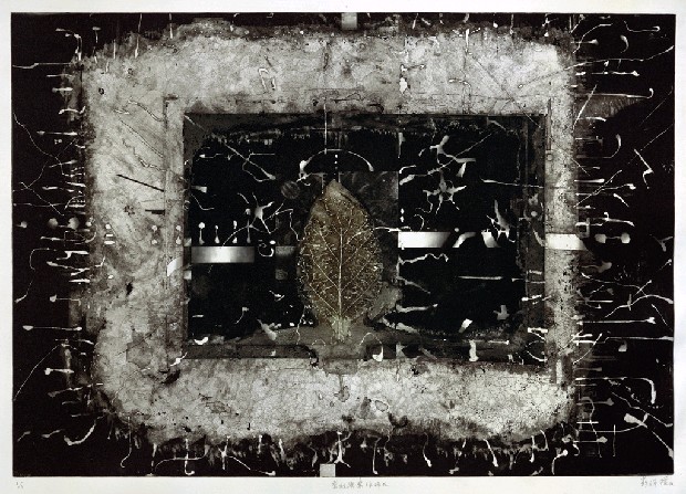 藏品:裂紋與樹葉碎片的(1)張圖片