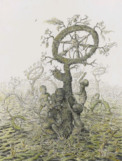 故鄉的綠意的焦點圖