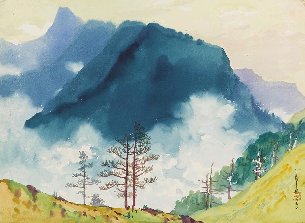 藏品:玉山寫生的(1)張圖片