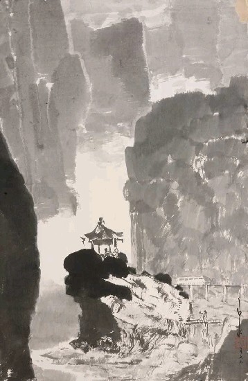 藏品:水墨慈母亭的(1)張圖片