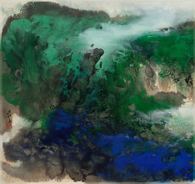 藏品:雲橫翠嶺圖的(1)張圖片