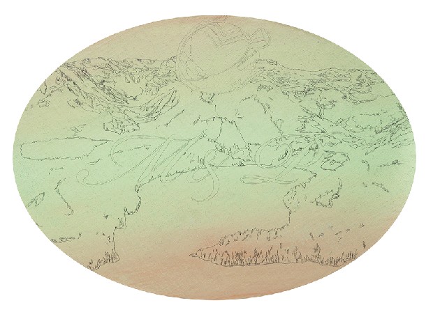 藏品:牧岐與繪畫合作計畫《沒有起始的眼球》. 《沒有起始的心臟》的(2)張圖片