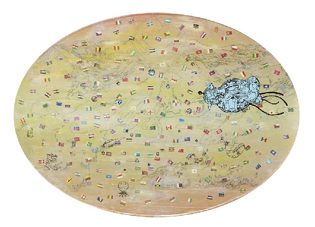 藏品:牧岐與繪畫合作計畫《沒有起始的眼球》. 《沒有起始的心臟》的(17)張圖片