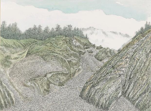 藏品:南橫土石流的(1)張圖片