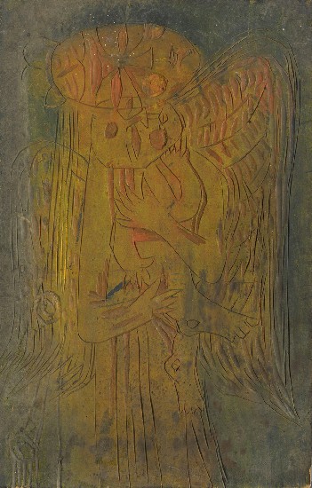 藏品:天使(木刻原版)的(2)張圖片