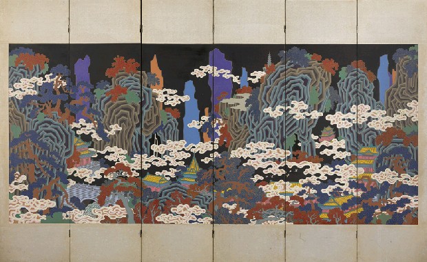 藏品:金壁山水的(2)張圖片