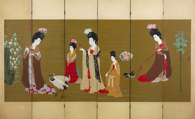 藏品:金壁山水的(3)張圖片