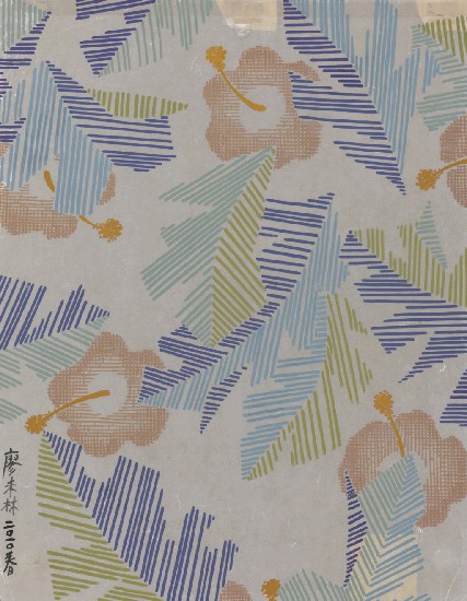 藏品:布料設計手稿9的(1)張圖片