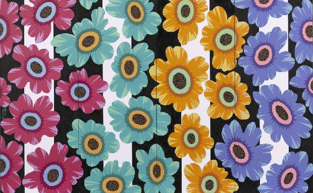 藏品:黑白彩花布的(1)張圖片