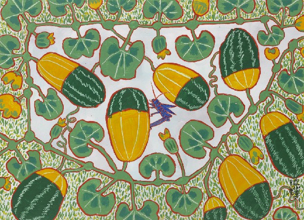 藏品:南瓜與蟋蟀的(1)張圖片