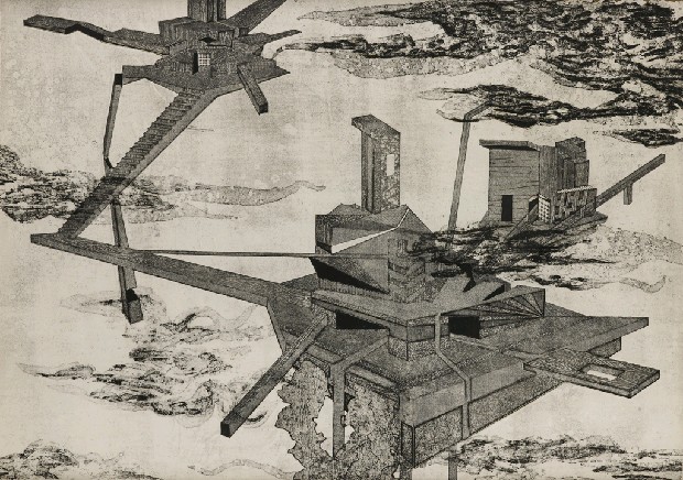 藏品:方向感系列作《方向感-縹緲的真實》、《方向感-煙滅的消逝》、《方向感-壓迫的暢遊》的(1)張圖片