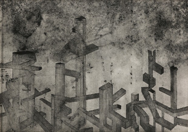 藏品:方向感系列作《方向感-縹緲的真實》、《方向感-煙滅的消逝》、《方向感-壓迫的暢遊》的(2)張圖片