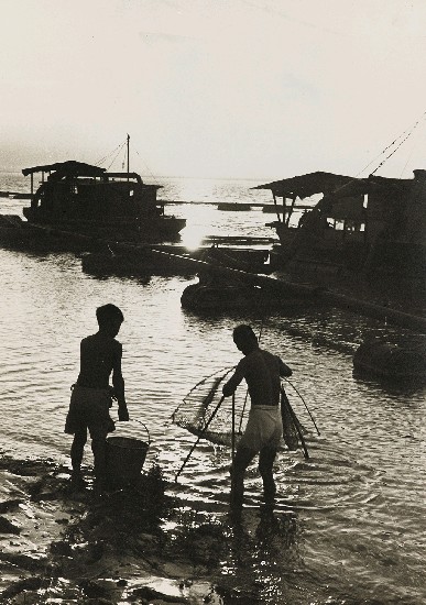 藏品:淡河漣漪-河邊捕魚（第二水門外）的(1)張圖片