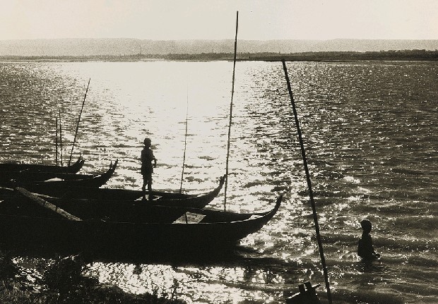 藏品:淡河漣漪-收工的船夫（第二水門）的(1)張圖片