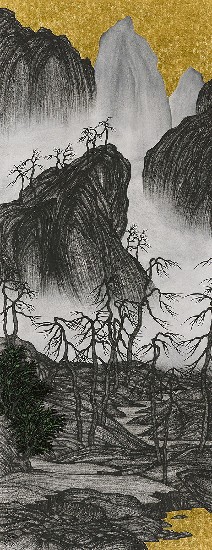 藏品:腦殘遊記- 臨趙伯駒「江山秋色圖」的(2)張圖片