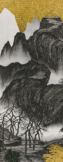 藏品:腦殘遊記- 臨趙伯駒「江山秋色圖」的(5)張圖片