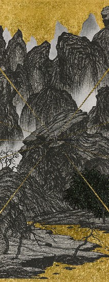 藏品:腦殘遊記- 臨趙伯駒「江山秋色圖」的(9)張圖片