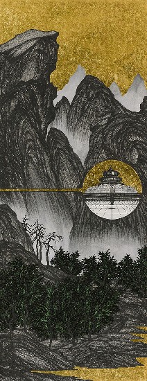 藏品:腦殘遊記- 臨趙伯駒「江山秋色圖」的(12)張圖片