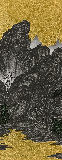 藏品:腦殘遊記- 臨趙伯駒「江山秋色圖」的(13)張圖片