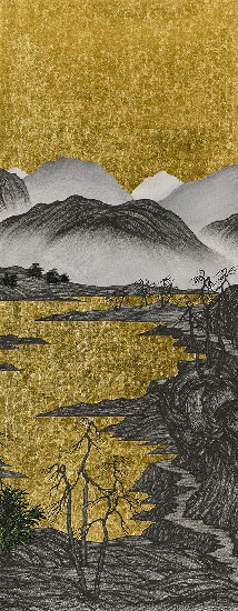 藏品:腦殘遊記- 臨趙伯駒「江山秋色圖」的(15)張圖片