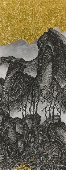 藏品:腦殘遊記- 臨趙伯駒「江山秋色圖」的(16)張圖片