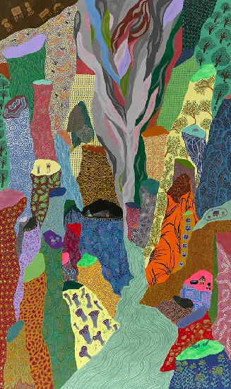 藏品:峽谷裡的燕子口的(1)張圖片