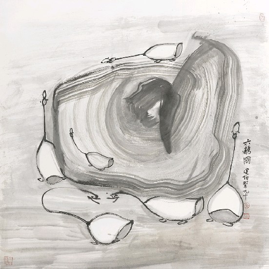 藏品:六鵝圖的(1)張圖片