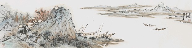 藏品:山水(指畫)的(1)張圖片