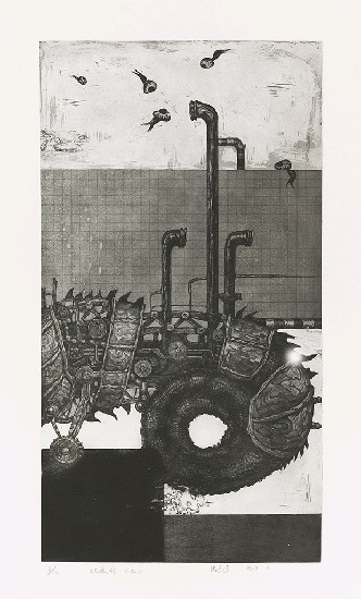 藏品:「公元某時」三聯組畫的(4)張圖片