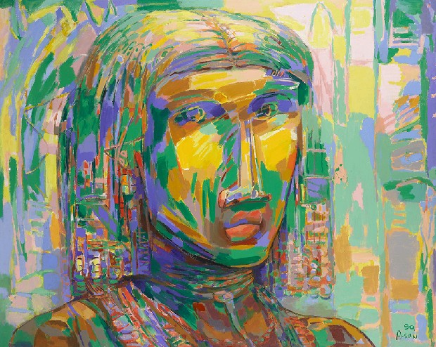 藏品:戴珠髮少女的(1)張圖片