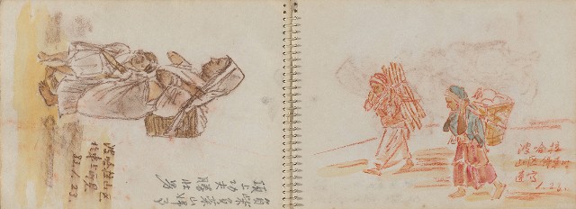 藏品:尼泊爾、印度旅行寫生集的(6)張圖片