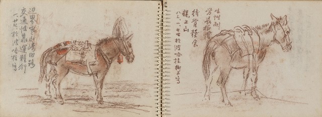 藏品:尼泊爾、印度旅行寫生集的(8)張圖片