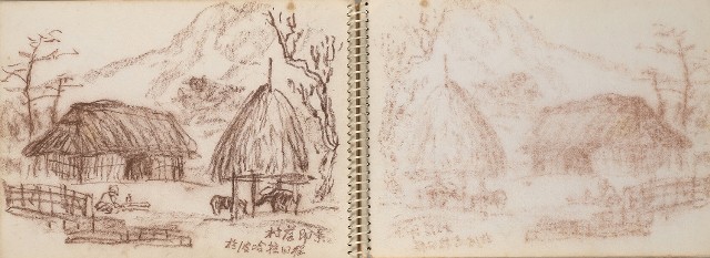 藏品:尼泊爾、印度旅行寫生集的(10)張圖片