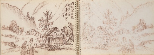 藏品:尼泊爾、印度旅行寫生集的(11)張圖片