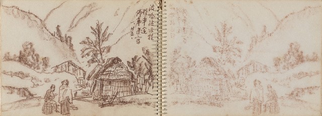 藏品:尼泊爾、印度旅行寫生集的(11)張圖片