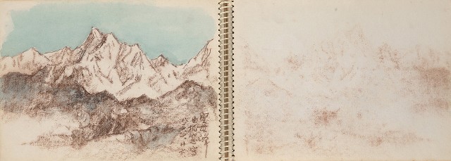 藏品:尼泊爾、印度旅行寫生集的(16)張圖片