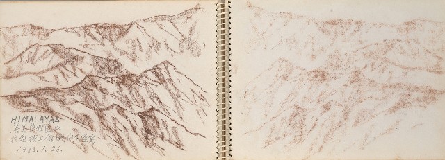 藏品:尼泊爾、印度旅行寫生集的(18)張圖片