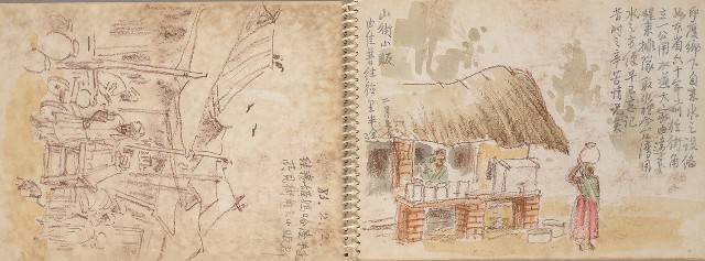 藏品:尼泊爾、印度旅行寫生集的(31)張圖片