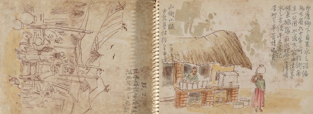 藏品:尼泊爾、印度旅行寫生集的(31)張圖片