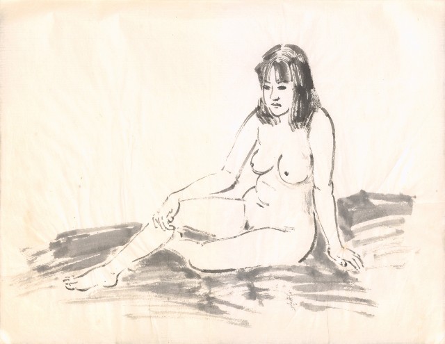 藏品:海景、人物、山水等寫生集004的(9)張圖片