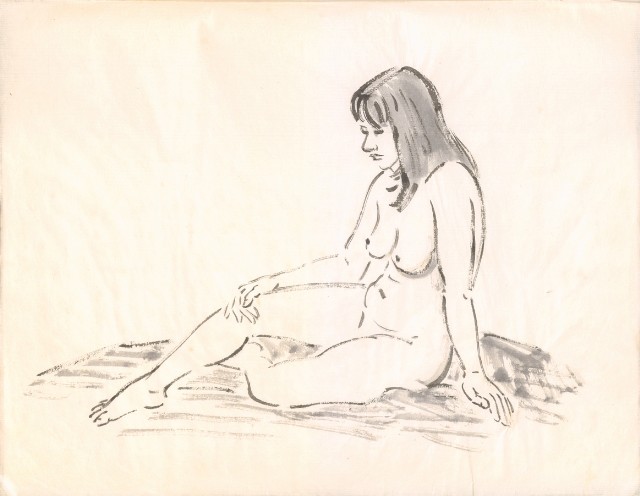 藏品:海景、人物、山水等寫生集004的(10)張圖片