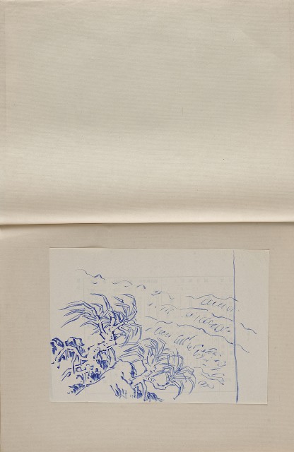 藏品:臺灣東北角海岸及植物、人物等寫生集的(17)張圖片